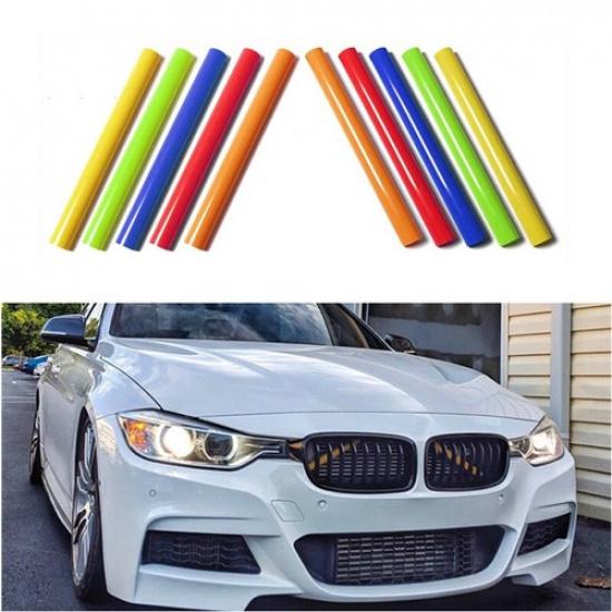 1 Pair ABS Car Front Grill Trim Strips Cover for BMW 3 Series F30 F34 2013-2018