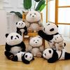 Hua Panda He Qizai Plush Toy Stuffed Animal Toy Cartoon Decoration Gift Kids