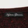 HYSTERIC GLAMOUR Red 01173NS04 SKULL Cable Braid Pullover Tops FREE Bordeaux grayUsed