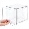 4pcs 6.6-Inch Stackable Storage Boxes Clear Plastic Drawers Suitable for Vanities Under Sinks Kitchen Cabinets Bathroom Storage