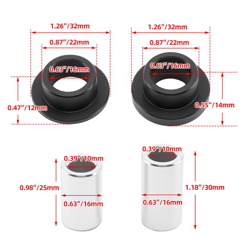7042078 7042333 Vordere Stoßdämpferbuchsen-Hülsen-Kits Für Polaris Ranger 1000 900 800 700 570 500 XP