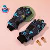Children's Printed Electric Bike Gloves: Warm, Waterproof, Windproof Ski & Outdoor Cycling Gloves