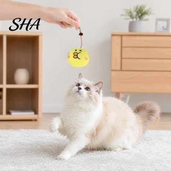 Gall Fruit Cat Toy Catnip Ball for Cats, Cartoon Plush Kick with Bell, Natural Silver Durable Vine Filling Interactive Play, Stress Relief Self-Play
