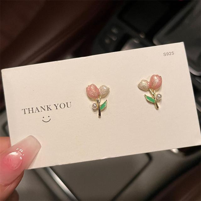 New Sweet Summer Red Transparent Cherry Fruit Fashion Long Ear Nail Earrings Fashion Black Anime Earring For Women Party Jewelry