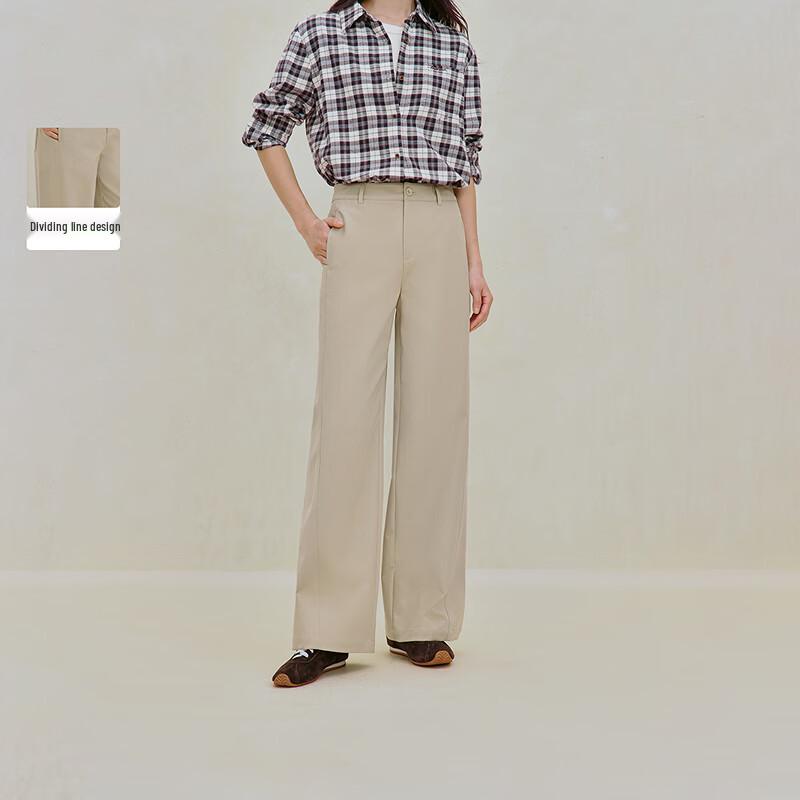 INMAN Women s Casual Straight-Leg Wide-Leg Pants 27