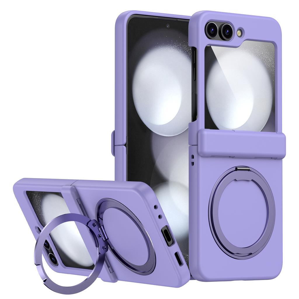 Applicable to Samsung Z flip7 mobile phone case all-inclusive hinge 360 magnetic bracket wireless charging z flip5 protective case