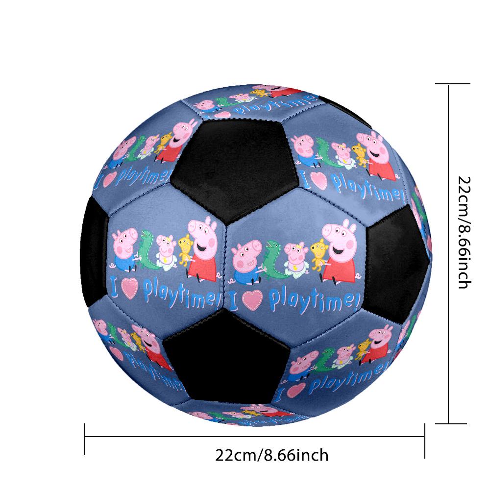 Peppa Pig Soccer Ball Colorful All Ages Machine Stitched PVC Competition Ready Durable High-Bounce.SIZE5