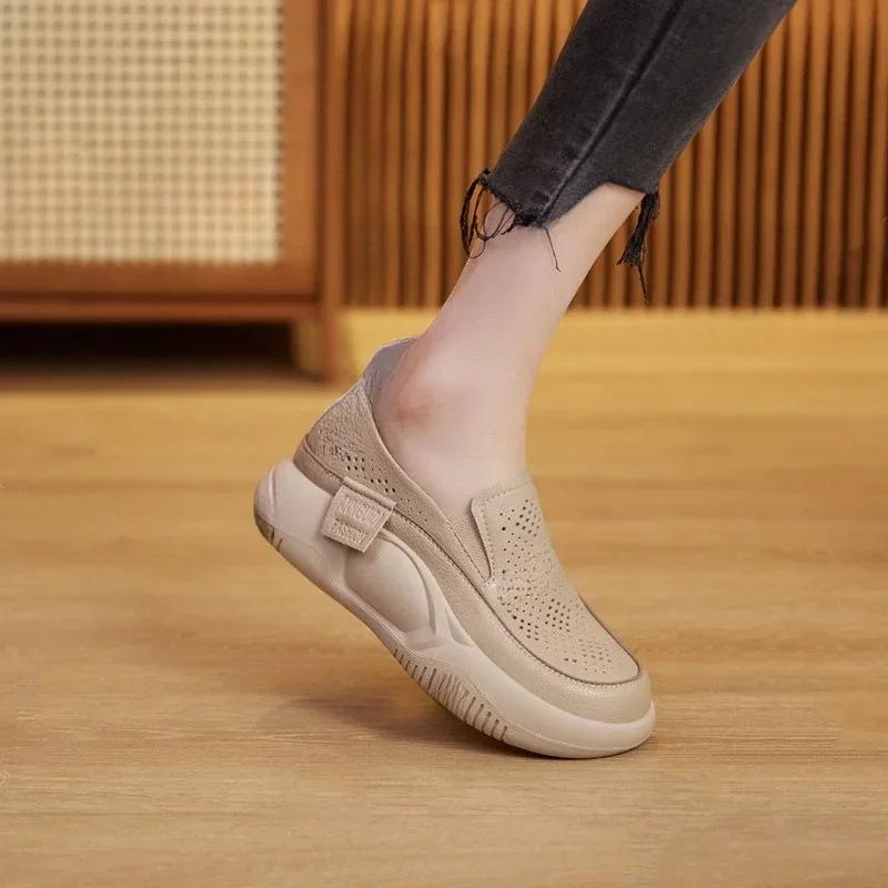 New Women's Shoes Lightweight Women Vulcanized Shoes Breathable Shoes Female Sneakers Casual  Slip-on Soft Bottom Tenis De Mujer