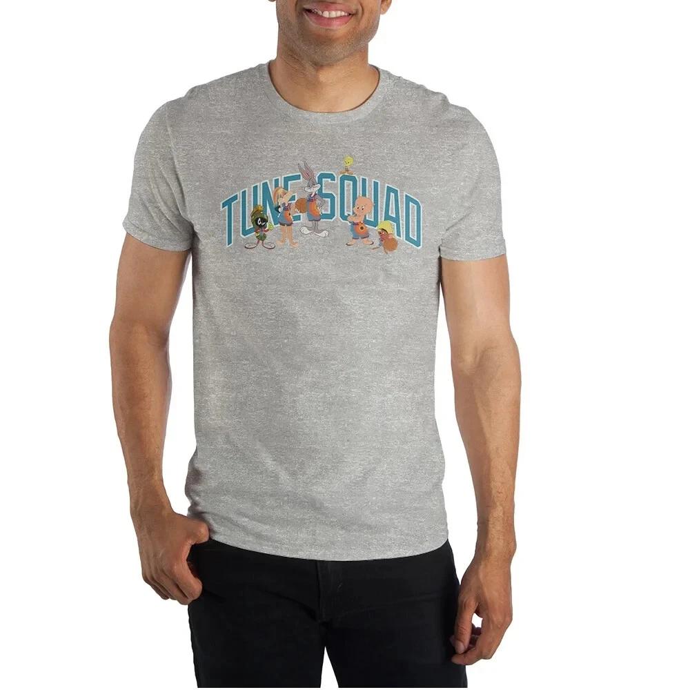 Space Jam A New Legacy Mens Tune Squad Character Group Gray Shirt New Medium 3XL