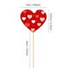 15PCS Heart Shape Valentines Day Decorations Romantic Arrange Props Bouquet Decoration Sticks Confession Multipurpose