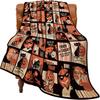 Halloween jigsaw puzzle Printed Blanket for Sofa Travel Camping Living Room Office Conditioning Blanket for All Seasons Gifts