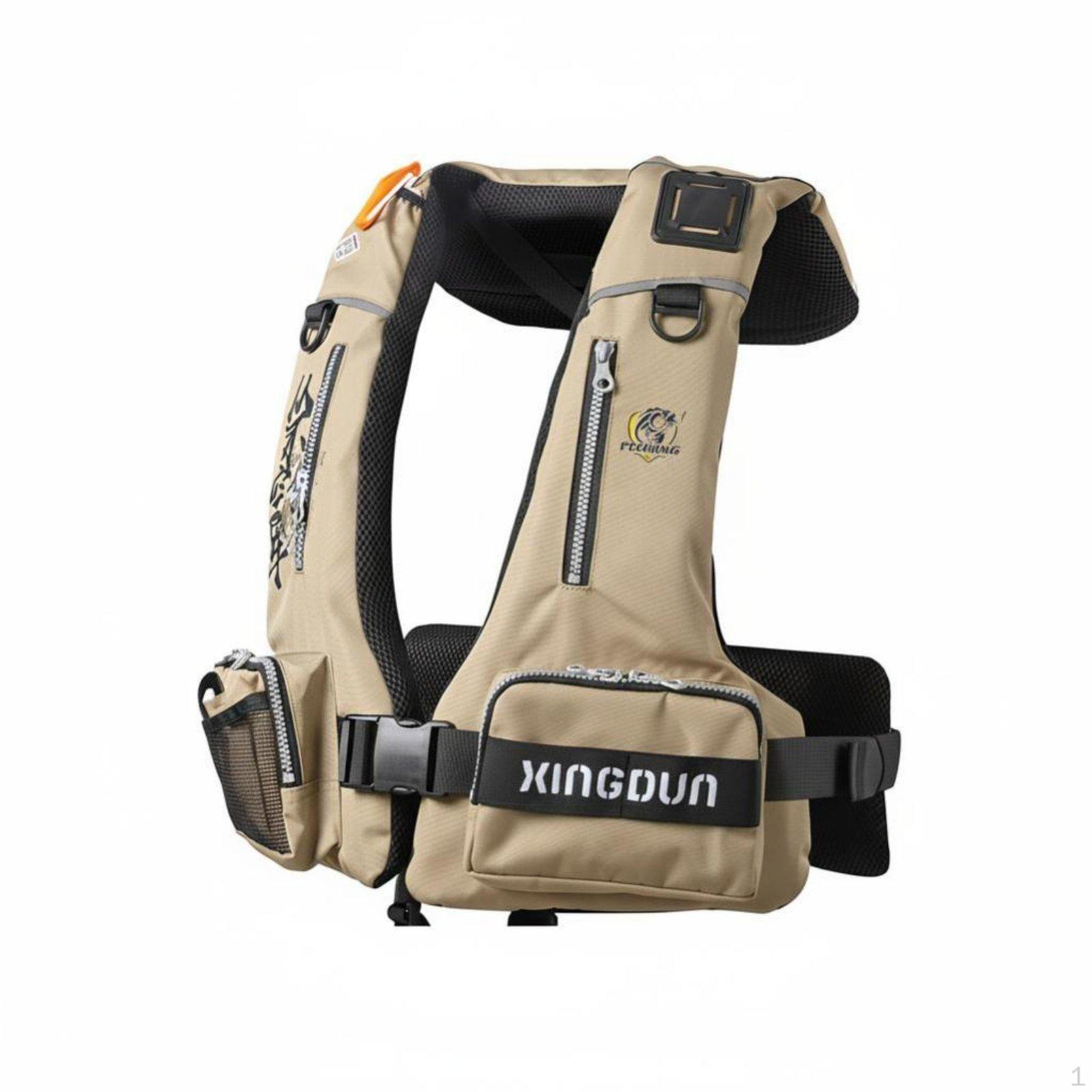 Fishing Life Jacket, Portable High Buoyancy Vest, Outdoor Gear for Anglers
