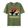Papa Saurus Dino Twins Papasurus Tshirt Fitted Cosie T Shirt Combed  Cotton Man Tees Cosie TShirt Wholesale