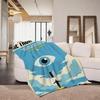 Movie T The T Truman S Show Throw Flannel Throw Blanket Suitable for Sofa Living Room Bedroom