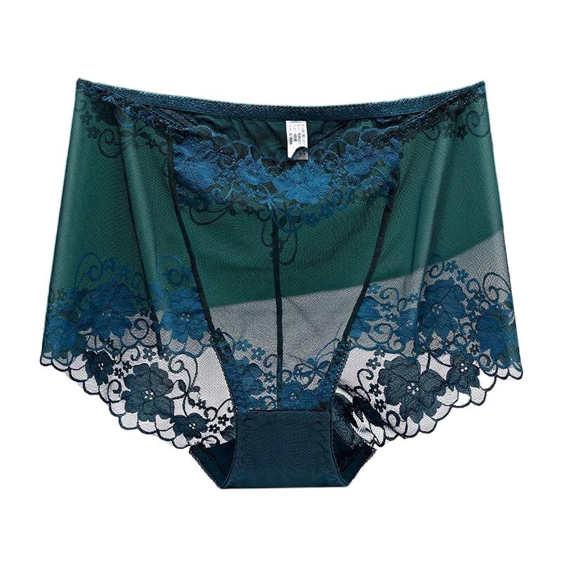 3XL Plus Größe Spitze Höschen Hohe Taille Frauen Hosen Sexy Hohl Blumen Dessous Weibliche Mesh Atmungsaktive Briefs Dessous 4XL
