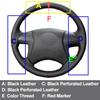 Hand Sew Car Steering Wheel Cover For Toyota Highlander Toyota Camry 2007-2011