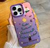 Applicable to Apple 11/11pro mobile phone case simple Xiaomi large hole colored silver Huawei autumn and winter mate line Christmas tree