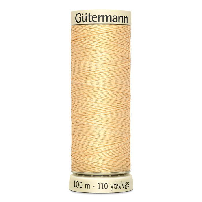 Lot de 5 bobines 100m Fil 100% polyester Gutermann Ref 788988 - Att 3 - lait de poule