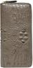 Bercute Taupe Crocodile Crown Long Wallet for Men and Women, Authentic Leather, Crocodile Skin, Round Zipper, Slim, Large Capacity, Popular Brand,