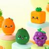Squeaky Fruit Dog Toy Latex Dog Chew Toy Cute Fruit Shape Puppy Teething Toy for Small Medium Dogs Teeth Cleaning