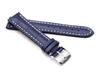 King Watch Parts Compatible with Tag Heuer Embossed Croco Belt Aftermarket Product Navy [Import Original] 20/18mm