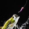Luminous Squid Jigs 90mm 6g Artificial Squid Hook Wood Shrimp Cuttlefish Hard Bait for Fishing Squid Octopus Pesca