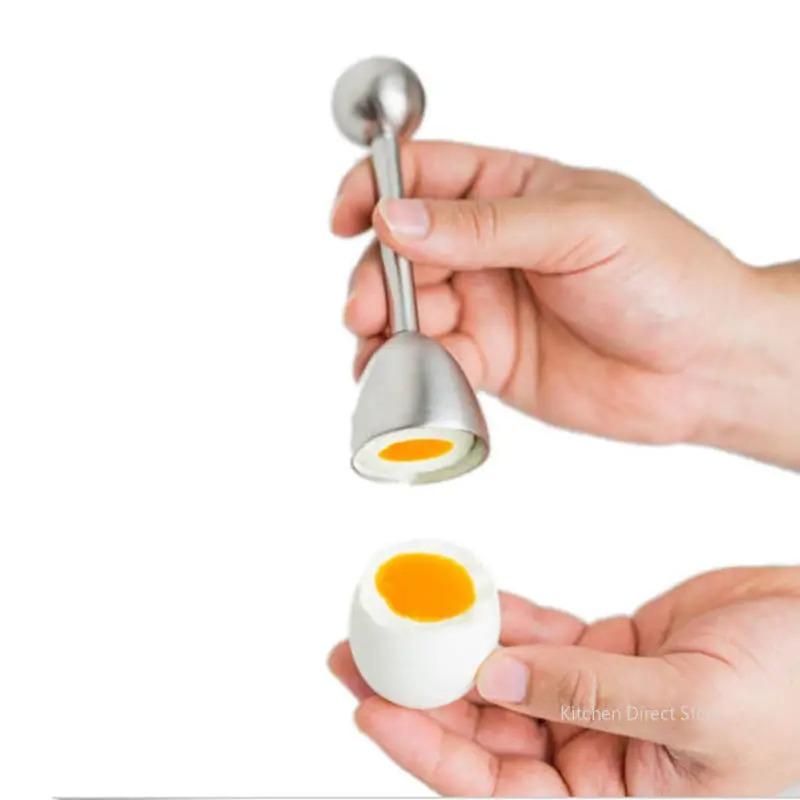 Egg Opener Stainless Steel Egg Opener Shell Opener Fancy Eggshell Cutting Knocker Creative Glutinous Rice Egg Knife Artifact