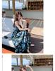 French Blue Floral Strappy Maxi Dress - Summer 2026 Women's Unique Design