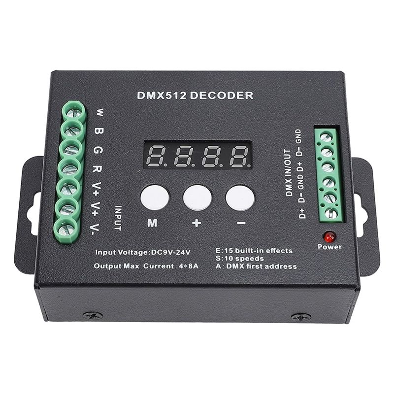 

A60ZRGBW Controller 15 Built Inlighting Effects LED LED Lighting Control Modulemay чорний