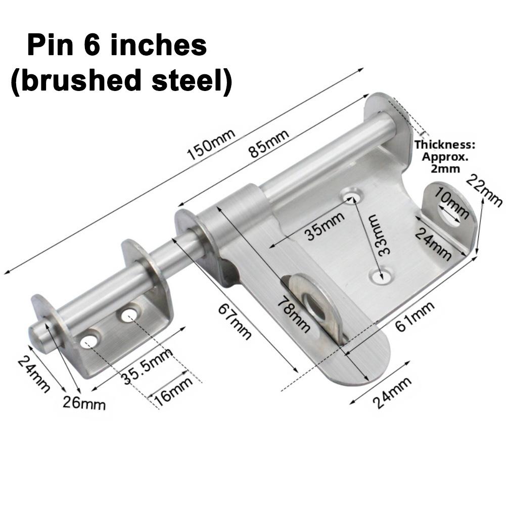1pc Door Bolt Heavy-duty Sliding Door Bolt Lock For Wooden Doors Cabinets Outdoor Garden Sheds Hardware Accessories