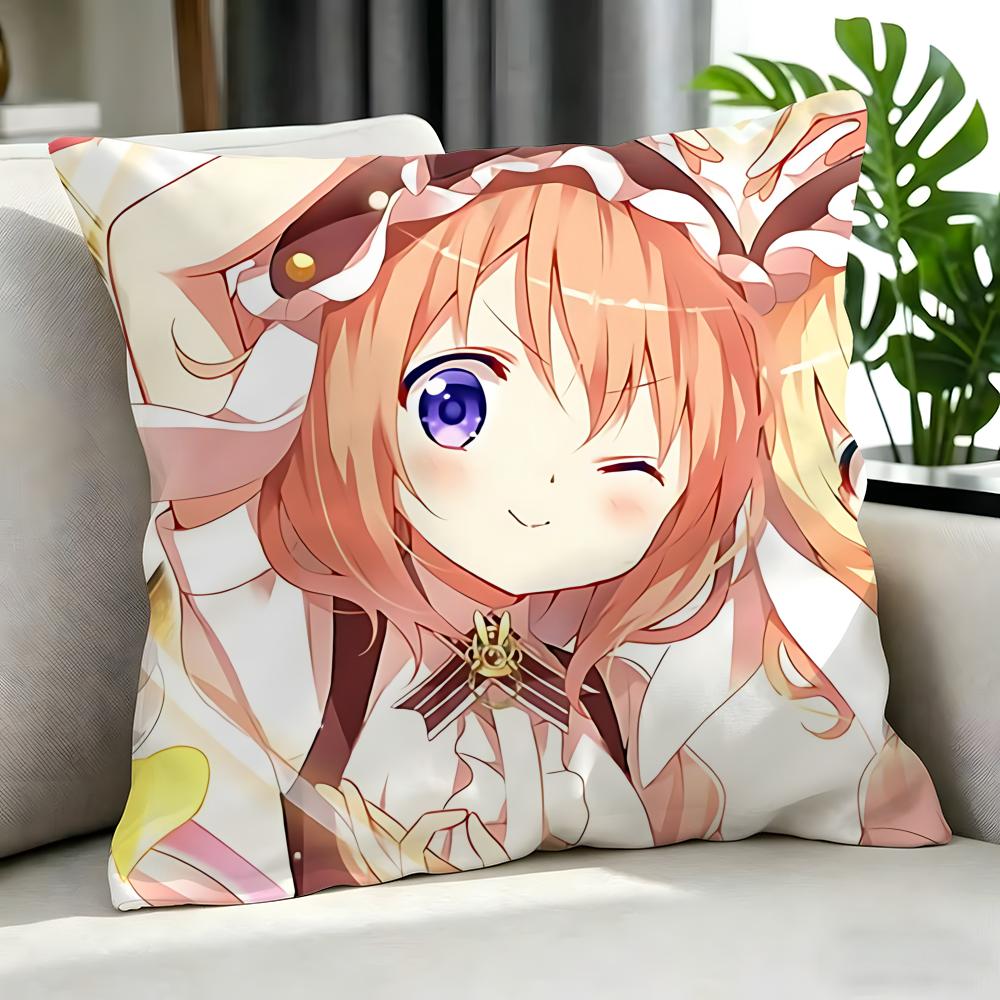 anime Is the Order a Rabbit Cushion Cover Cushion Cover Set Pcs x x x Pillowcase Decorative Sofa Home Decor