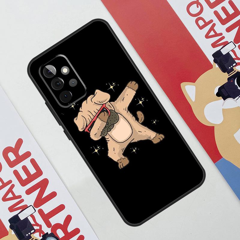 

Cute Pug Dog Case For Samsung Galaxy A06 A16 A36 A56 A55 A35 A33 A53 A13 A23 A17 A54 A34 A14 A52 A32 A15 Samsung A52