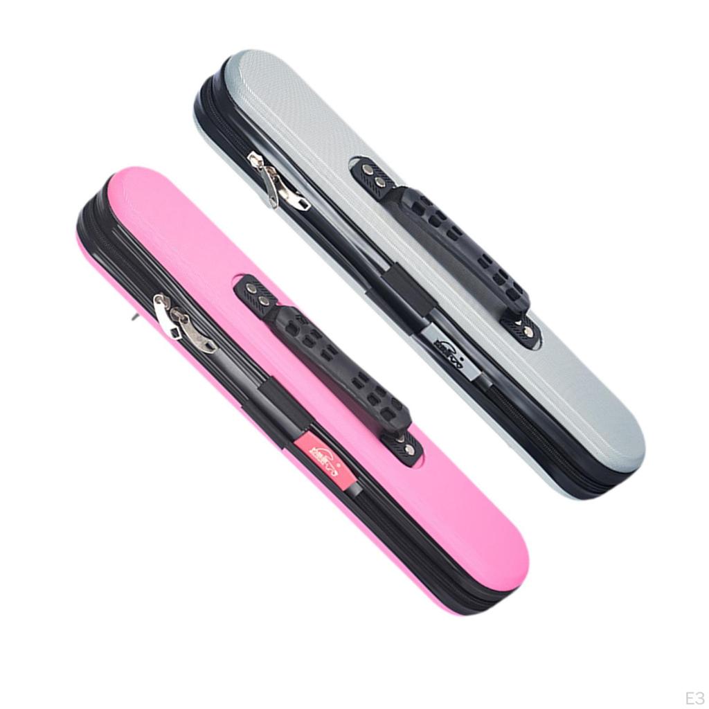 Fishing Rod Case Hard Shell 46x7.5x7.2cm Zipper Closure Travel Carrying