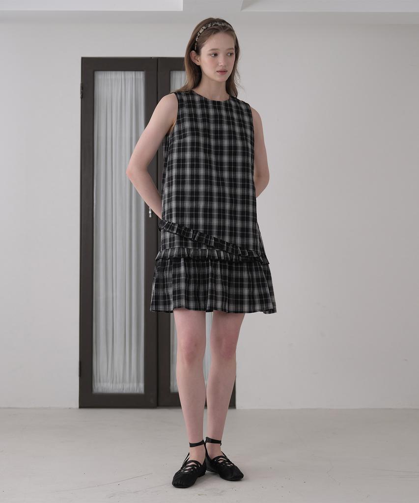 Jucy Judy Check Frill Dress Jzop329G