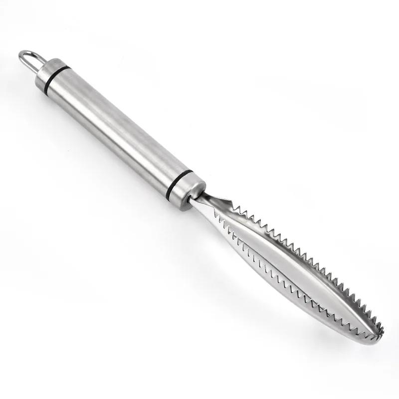 

Нержавеющая сталь Рыбочистка Очиститель для чешуи Рыбья чешуя Терки для быстрой очистки Щетка для очистки кожи рыбы Очиститель для очистки серебряный