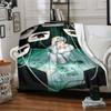 1pc Fantasy Anime Characters Flannel Blanket for Super Soft Cute Comfort Blanket for Travel Bedding Couch Sofa Blanket Y7309