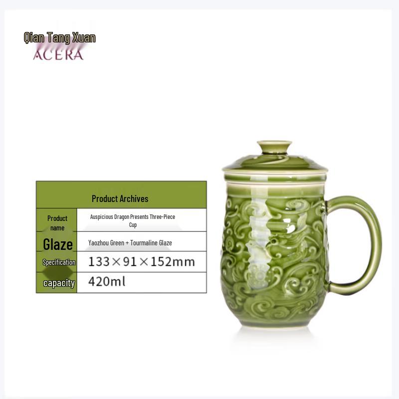 Qian Tang Xuan Auspicious Dragon Live Porcelain Tea Set