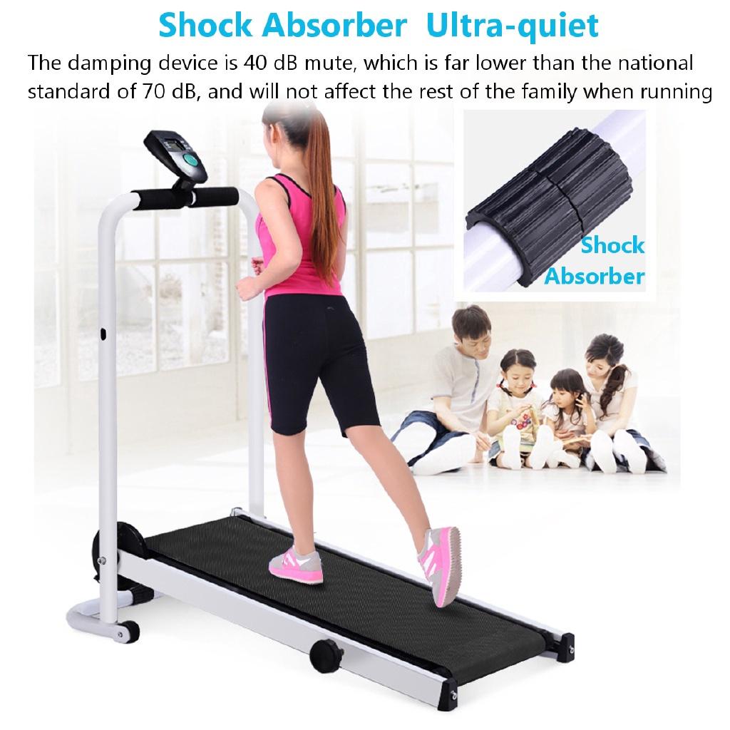 Mini Foldable Treadmill LED Display Jog Space Walk Machine No Floor Space Easy To Move Aerobic Sport Fitness Equipment yc-p007