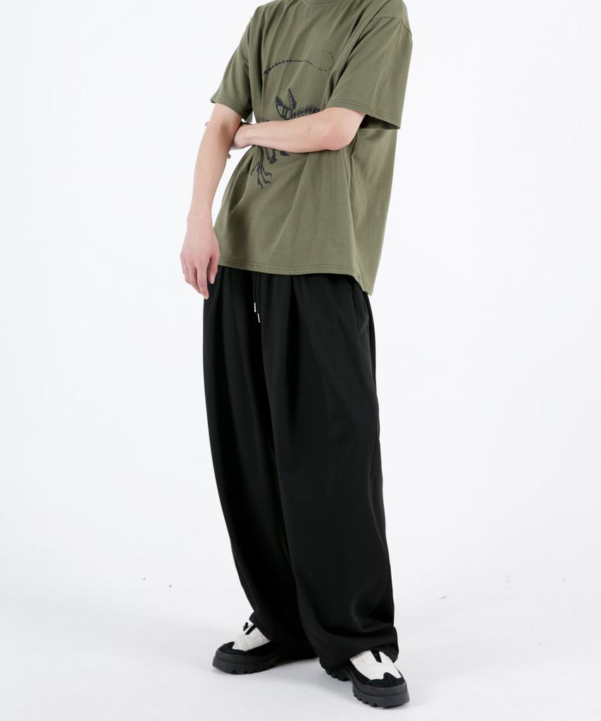 UMM Four-Tuck Terry Training Pants With Drawstring Hem 3 Colors