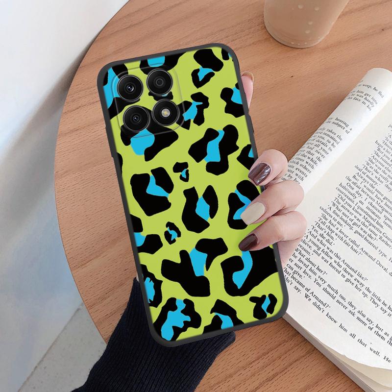 For Honor X6B 4G X8B 200 Smart X6 400 Pro Lite Phone Case Fashion Leopard Print Back Cover Soft Silicone Shockproof Funda Coque