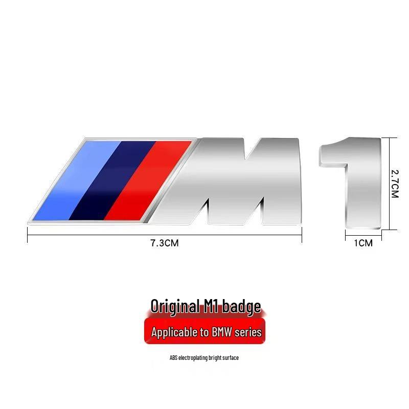 BMW M Series Rear Fender Logo Sticker for M1-M6, 3 & 5 Series, X6M