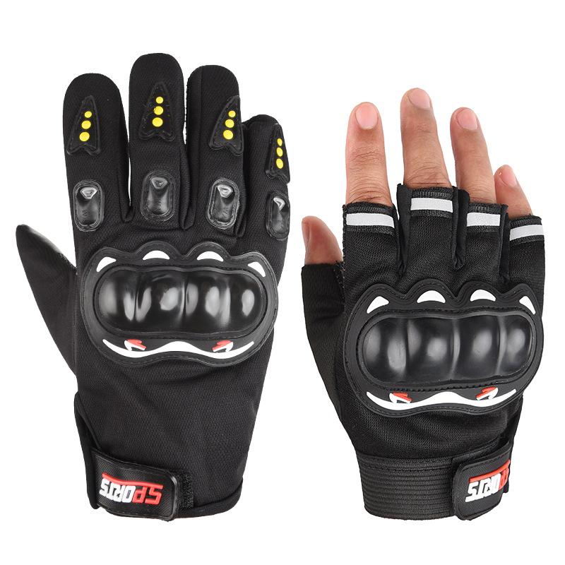 Motorradlokomotive Handschuhe Herren Vier Jahreszeiten Rutschfeste Schutz Vollfinger Offroad-Rennsport Reiten Fahrer Anti-Drop Sportschuhe