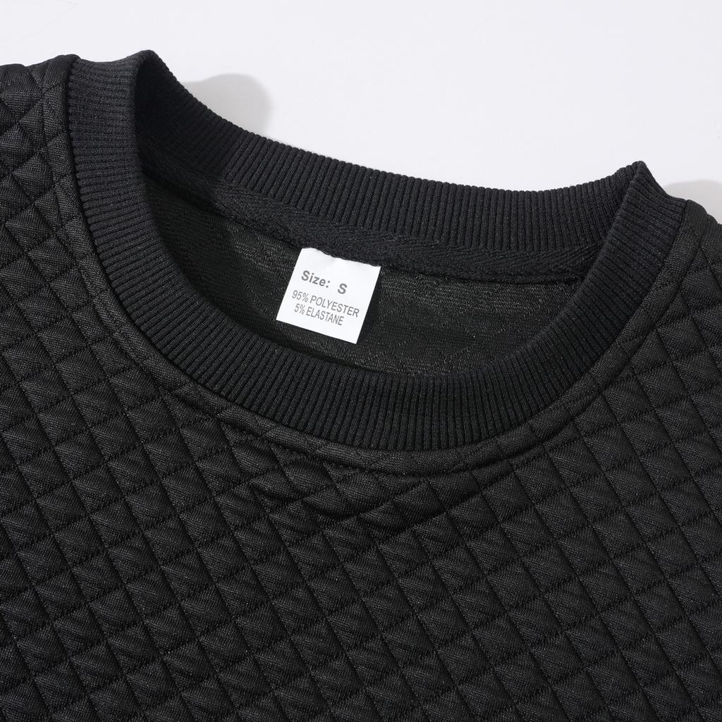 Mens Cable Knit Casual Long Leeve Crewneck Pullover Sweaters Textured