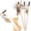 Cat Accessories With Mini Bell Cat Interactive Pet Supplies Teaser Stick Cat Rod Pet Cat Toy