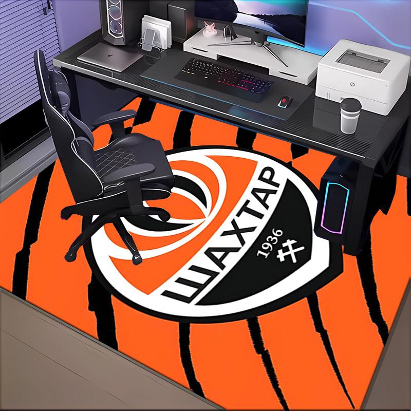 Shakhtar Donetsk Crest Design Rug Office Floor Mat - Machine Washable for Bedroom, Bedroom, Livingroom, Room Decor Fan Gifts Christmas
