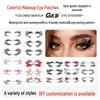 Eyeliner & False Eyelash Tattoo Stickers – Party-Ready Disposable Eye Makeup