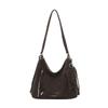 Vintage Fashion Pu Tote Bag With Double Shoulder Straps For Daily Use