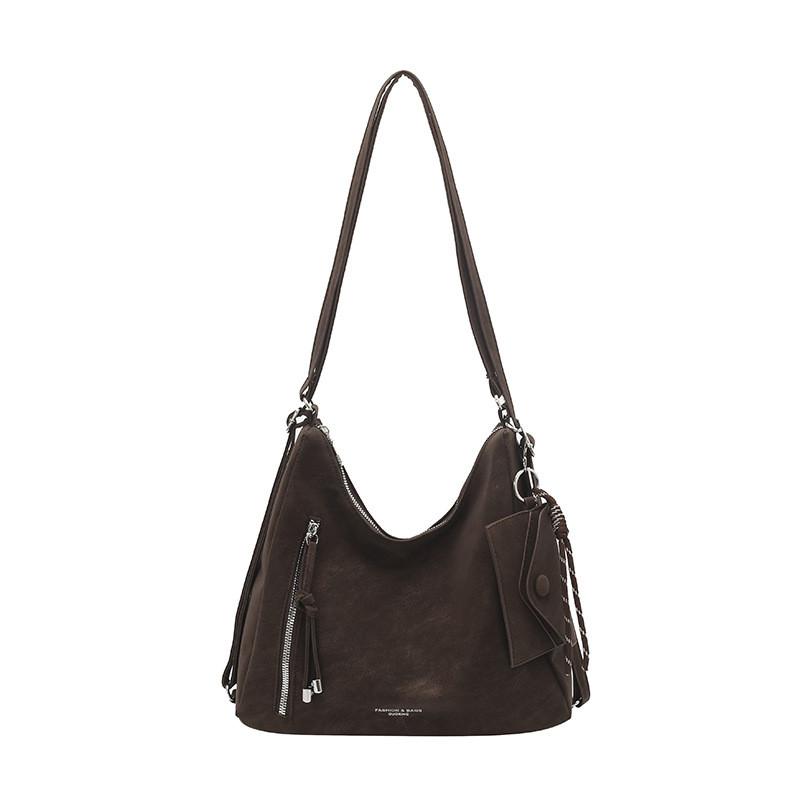 Vintage Fashion Pu Tote Bag With Double Shoulder Straps For Daily Use
