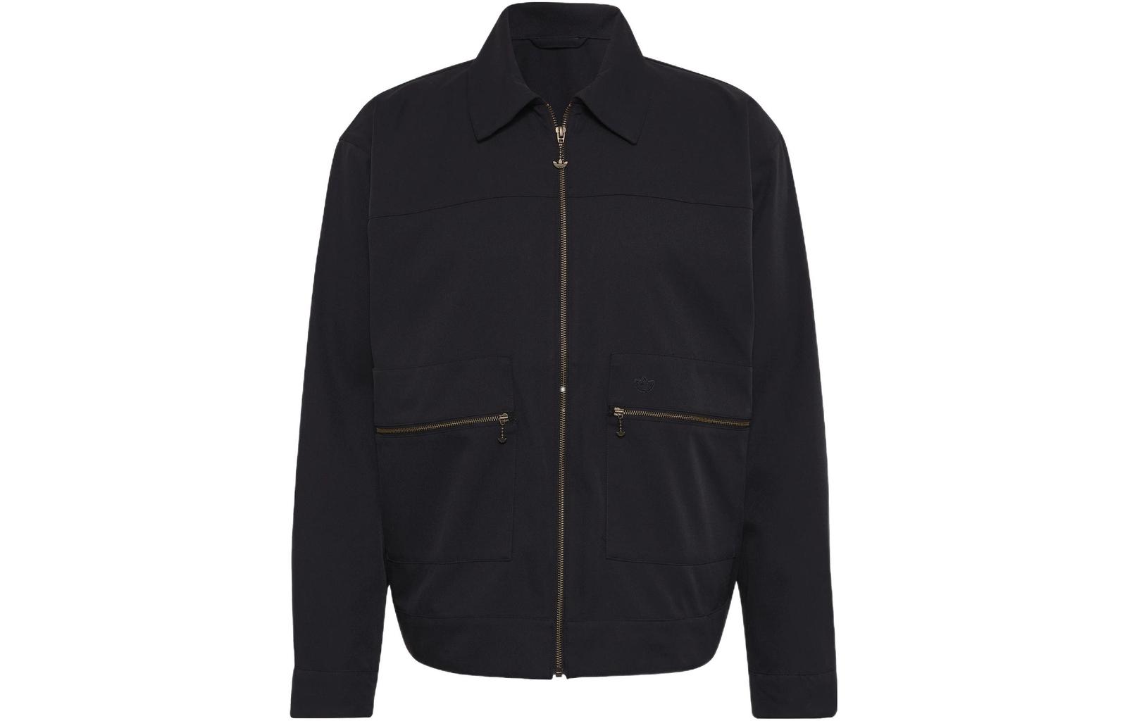 adidas Originals Trefoil FW22 Solid Color Zip-Up Collar Jacket HK2919 XS