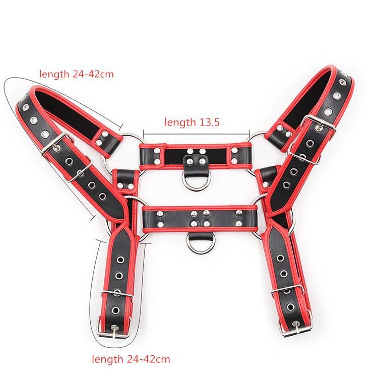 Adult Toys Sexy Male Chest Harness Bondage Slave Fetish Restraints Straps Belts Sex Products Club Costumes Props PU